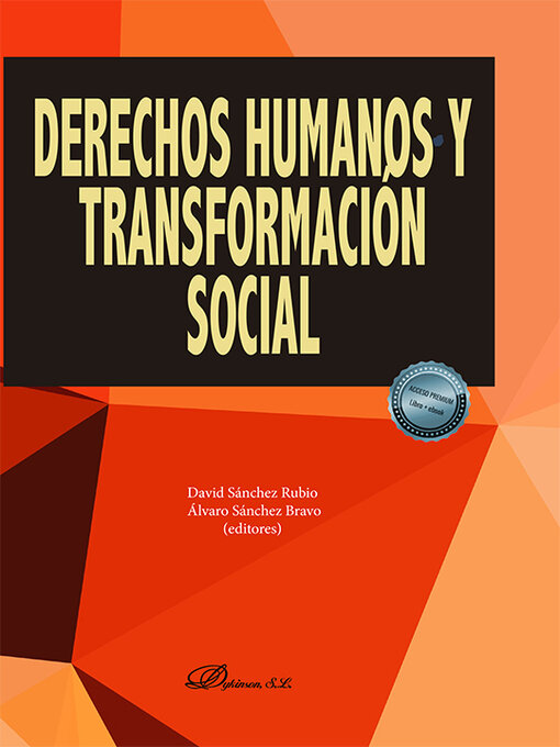 Title details for Derechos humanos y transformación social . by David Sánchez Rubio - Available